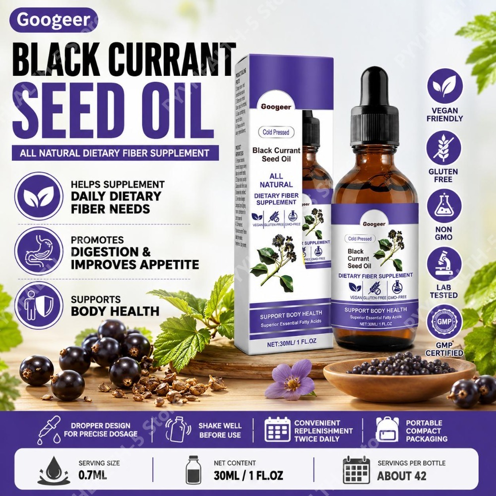 Herbal Wellness Liquid - Black Currant Seed Oil Drops 30ml