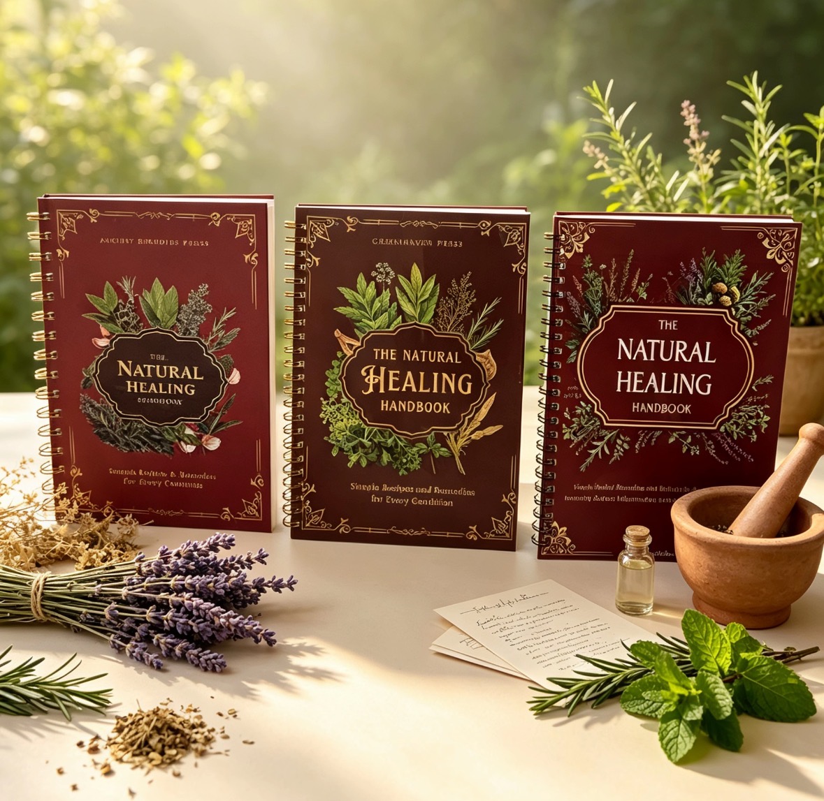 Herbal Wellness Guide - The Natural Healing Handbook 3 Versions