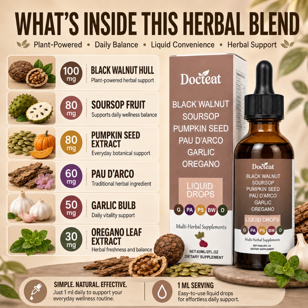Docteat Black Walnut Soursop L - Herbal Wellness Liquid 评论和价格