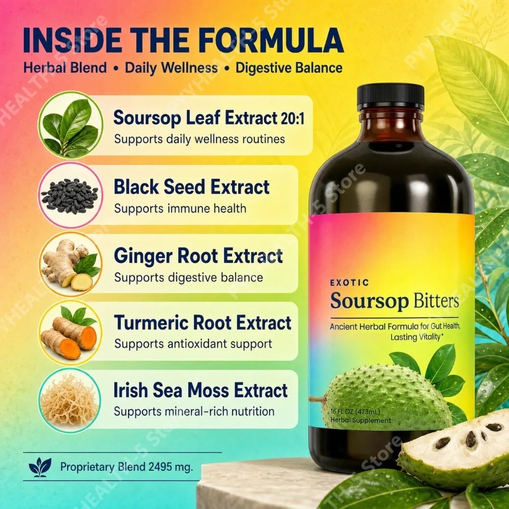 Herbal Soursop Bitters Liquid  - Herbal Wellness Liquid 评论和价格