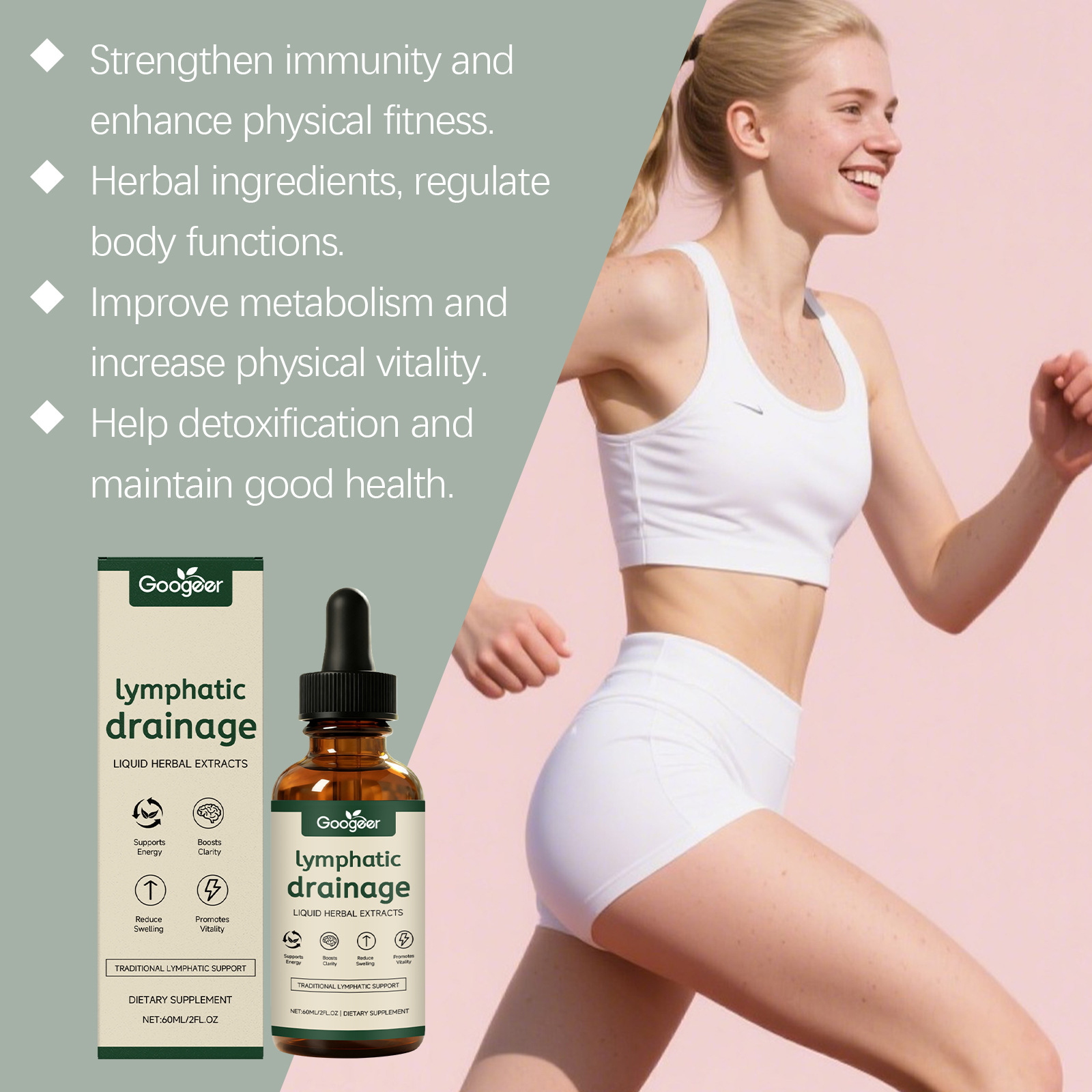 Lymphatic Drainage Drops 11-in - Herbal Wellness Liquid 评论和价格