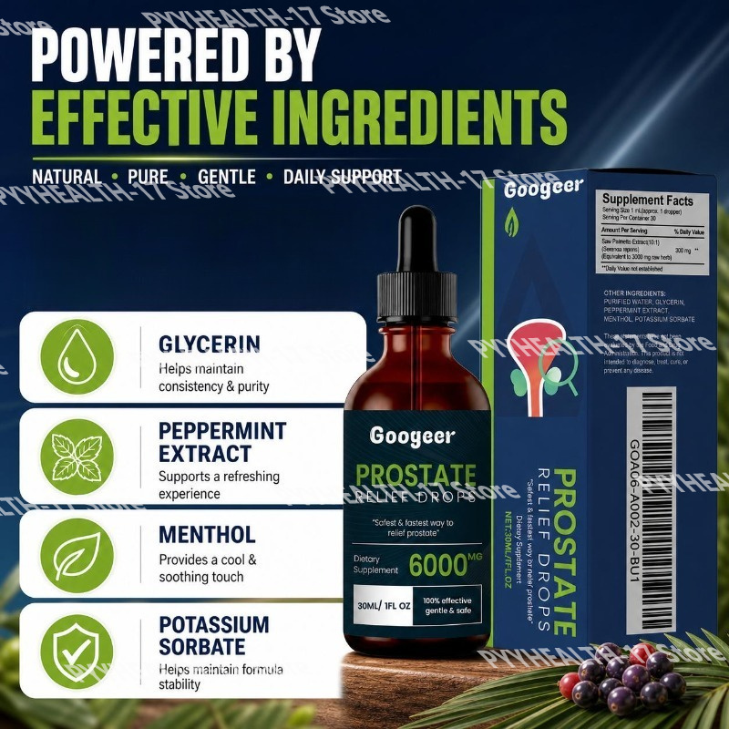 Googeer Prostate Wellness Drop - Herbal Wellness Liquid 评论和价格