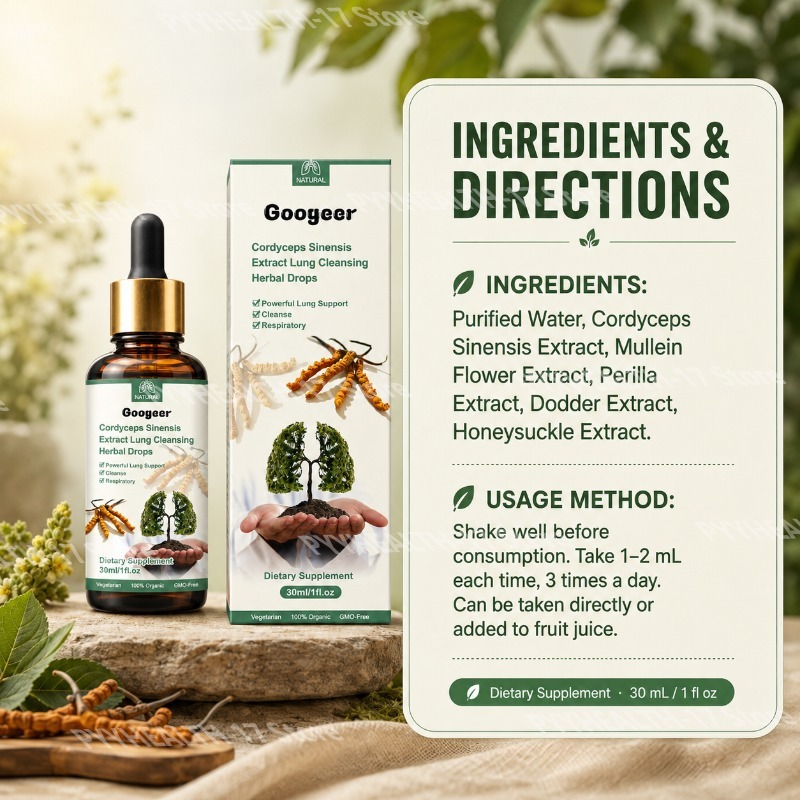 Googeer Cordyceps Drops Herbal - Herbal Wellness Liquid 评论和价格